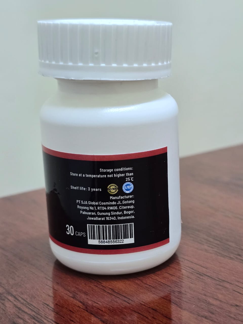 Full ingredient & manufacturer label